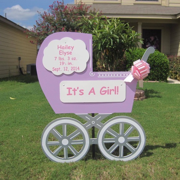 Birth Announcement Lawn Sign Rental