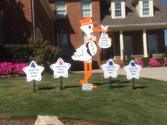 Birth Announcement Lawn Sign Rental