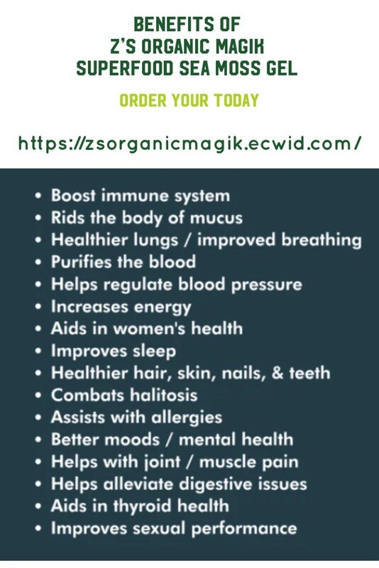 Z’s Organic Magik DELICIOUS Sea Moss Gel