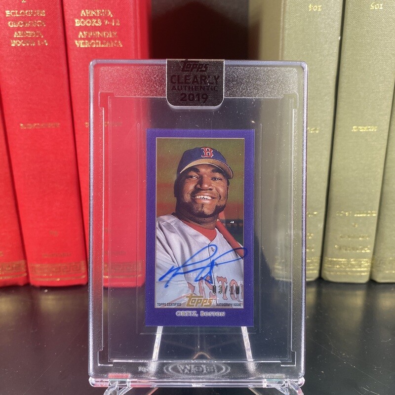 2020 Topps Clearly Authentic T206 Autographs Purple Parallel David Ortiz Numbered to 10 | Boston Red Sox | Accepting Offers