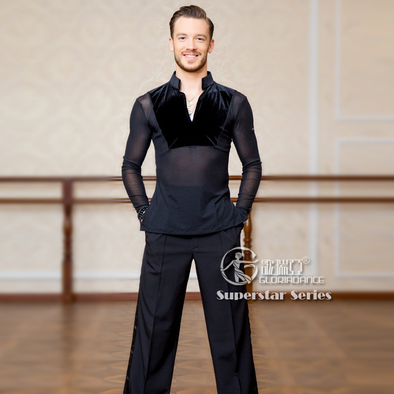 Adult male Latin dance jacket with V-necksG5011