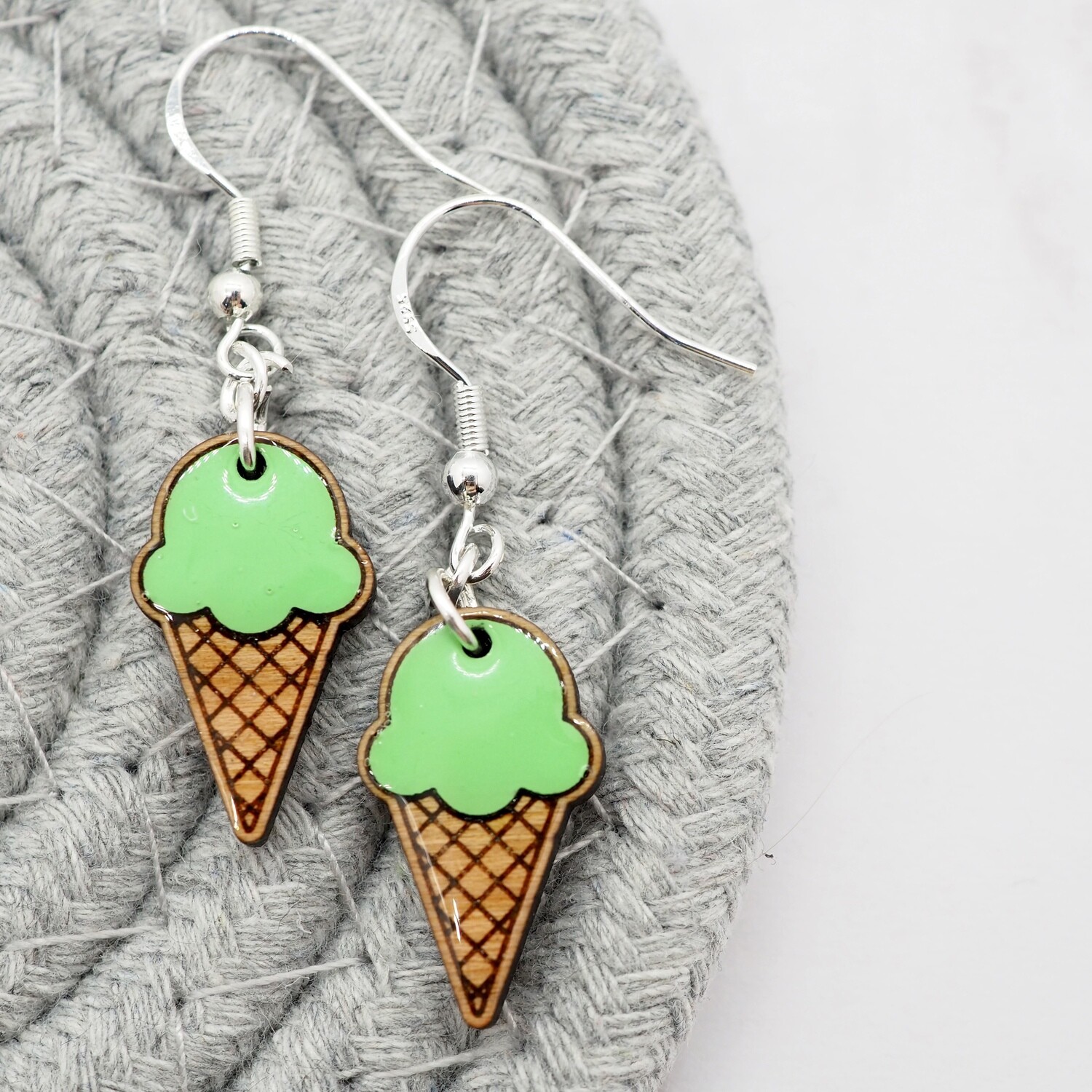 Ice Cream Earrings (Two Color Choices)