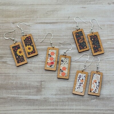 Fall Floral Earrings (Four Designs)