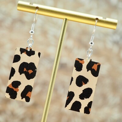 Leopard Spots Acrylic Earrings
