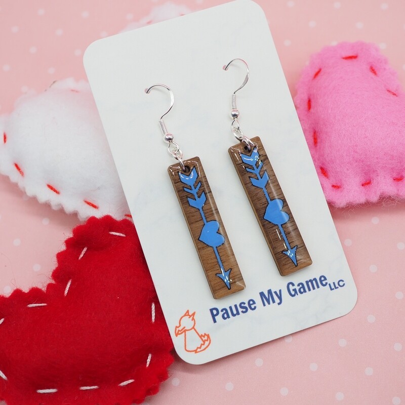 Valentine's Arrow Earrings (Two Color Choices)