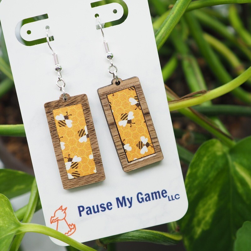 Honeybee Framed Earrings