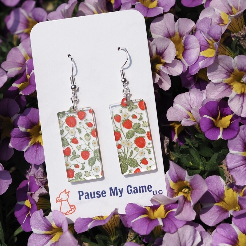 Strawberry Plants Earrings