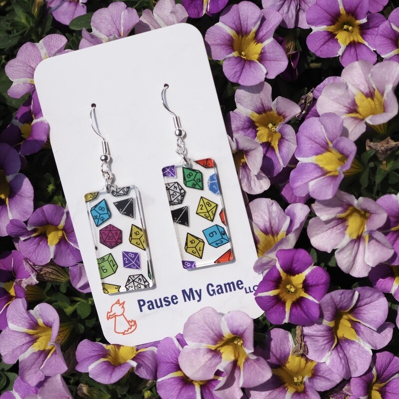 RPG Dice Earrings