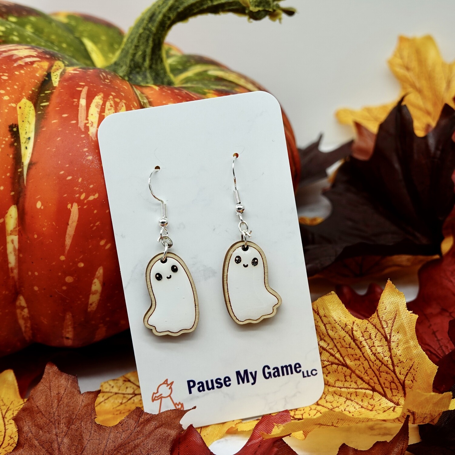 Happy Little Ghost Earrings