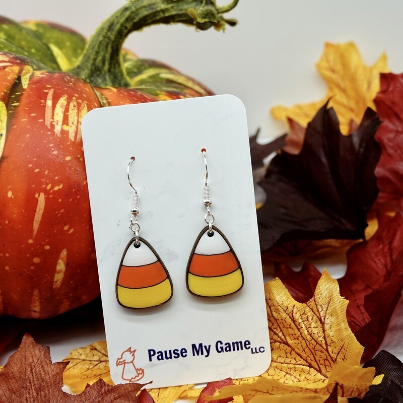 Candy Corn Earrings