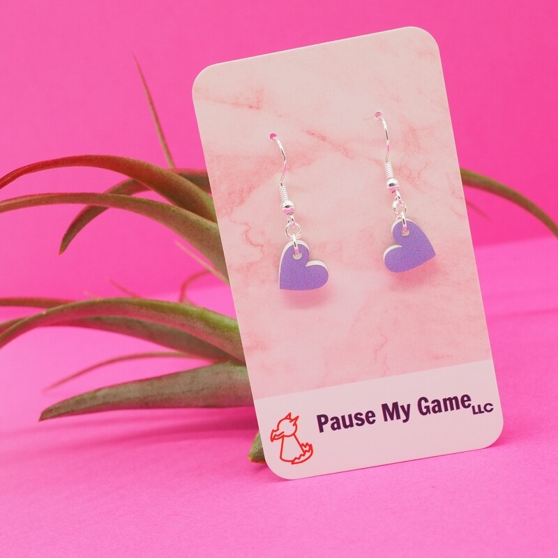 Mini Hearts Earrings (Three Color Choices)