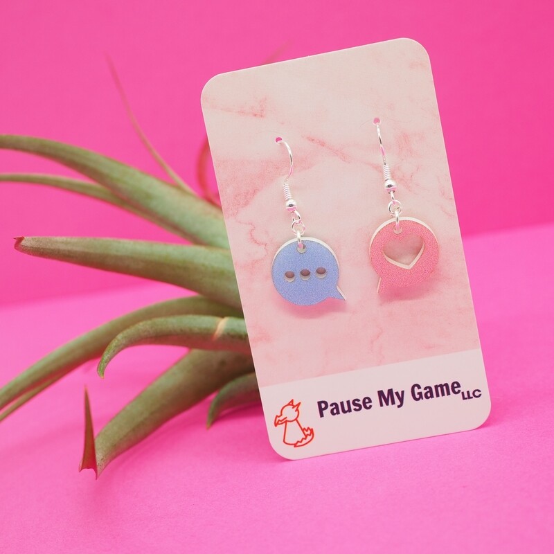 Valentine&#39;s Conversation Earrings