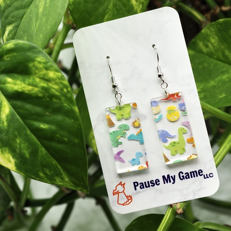 Scattered Dinosaur Earrings