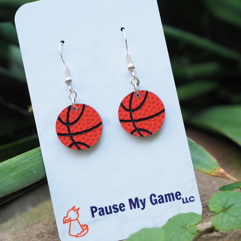 Basketball Acrylic Earrings