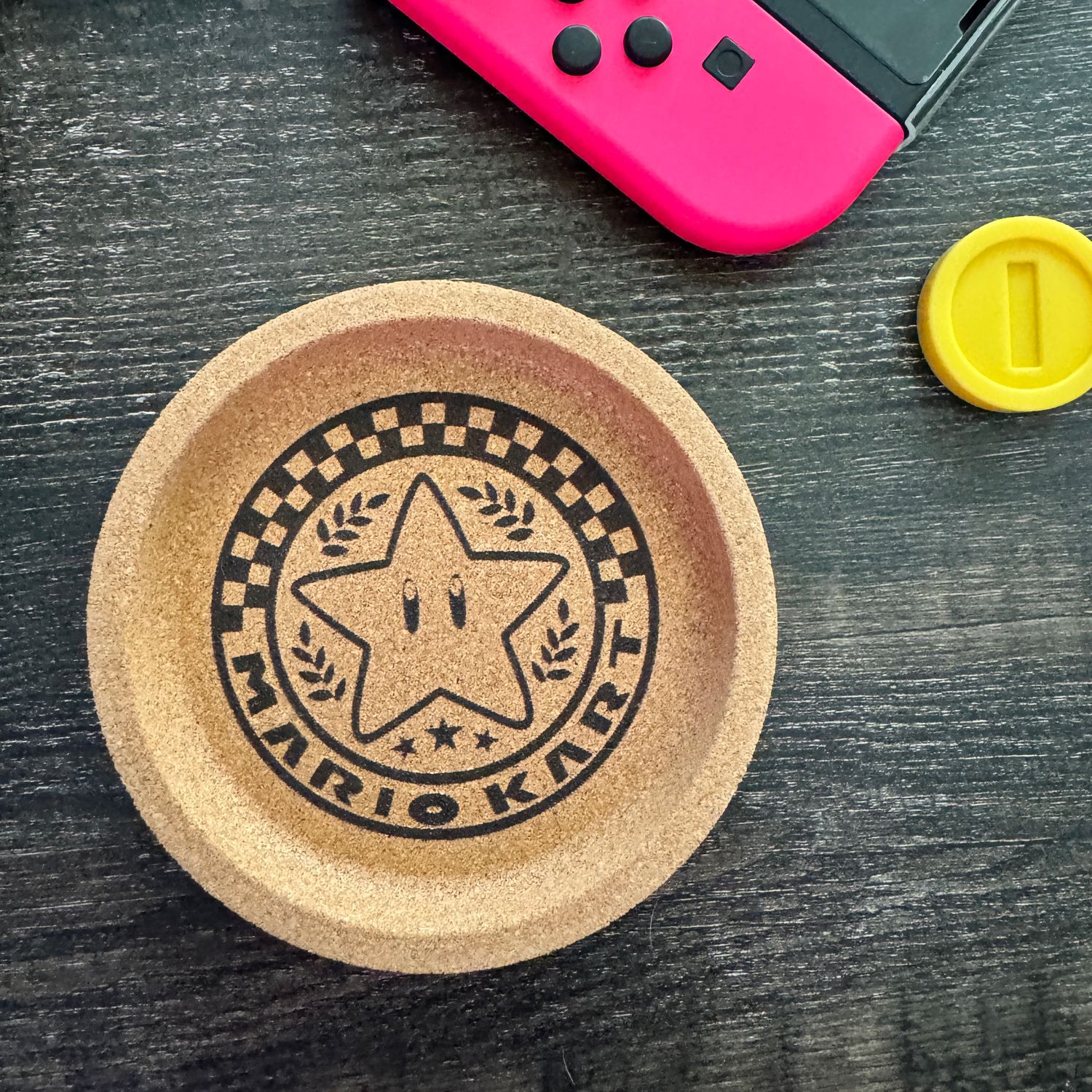 Racing Cup Cork Coaster - Star