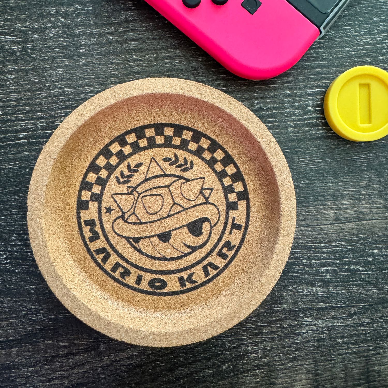Racing Cup Cork Coaster - Spiked Shell