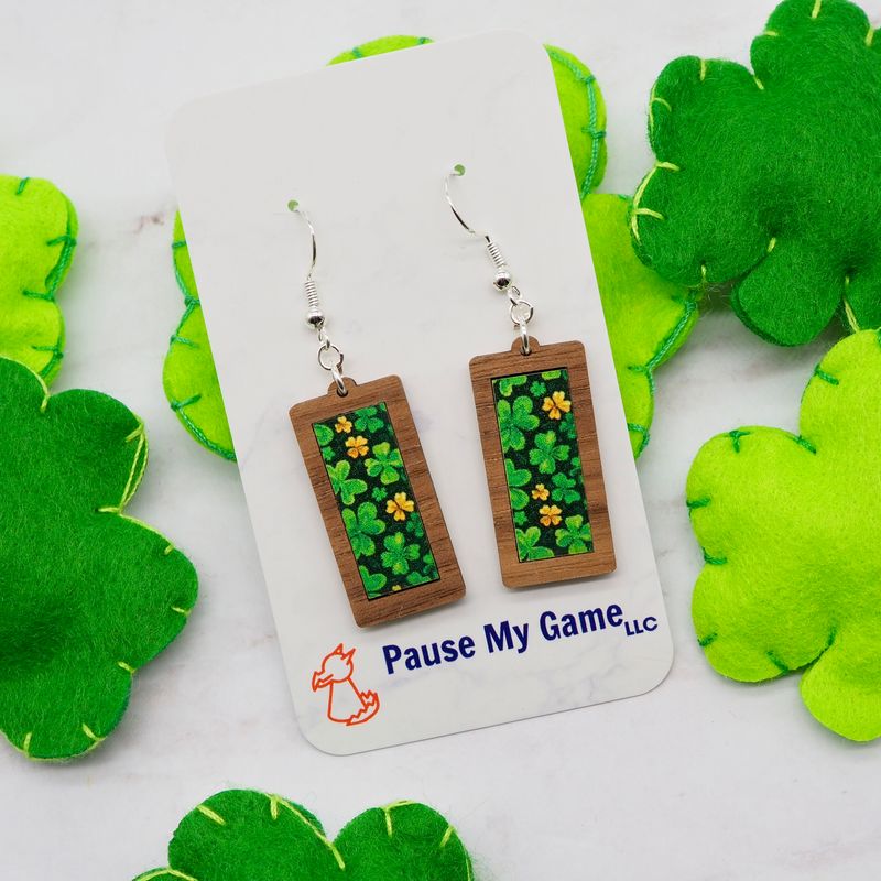 Shamrock Framed Earrings