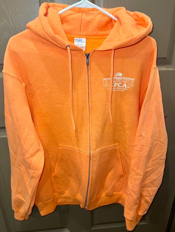 Neon Orange Zip Up