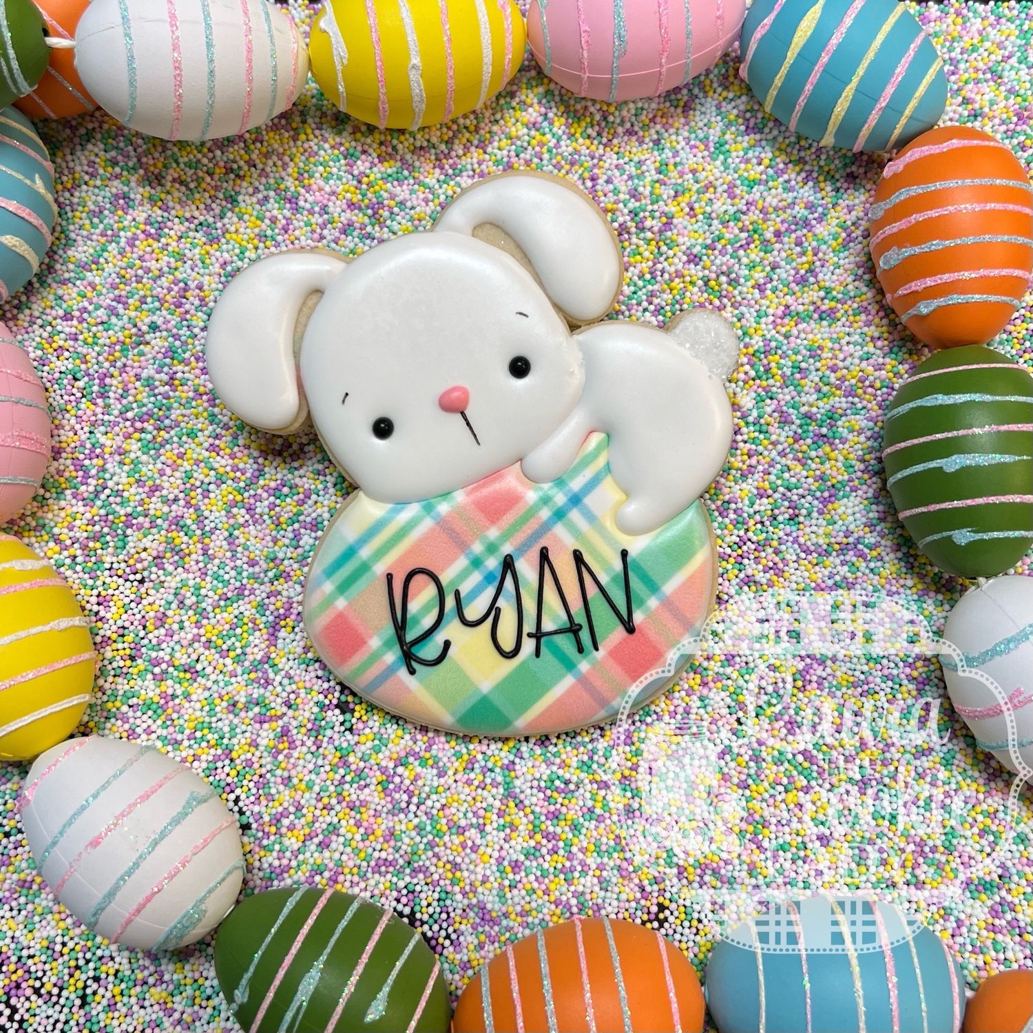Easter Personalized Bunny On Egg 2026