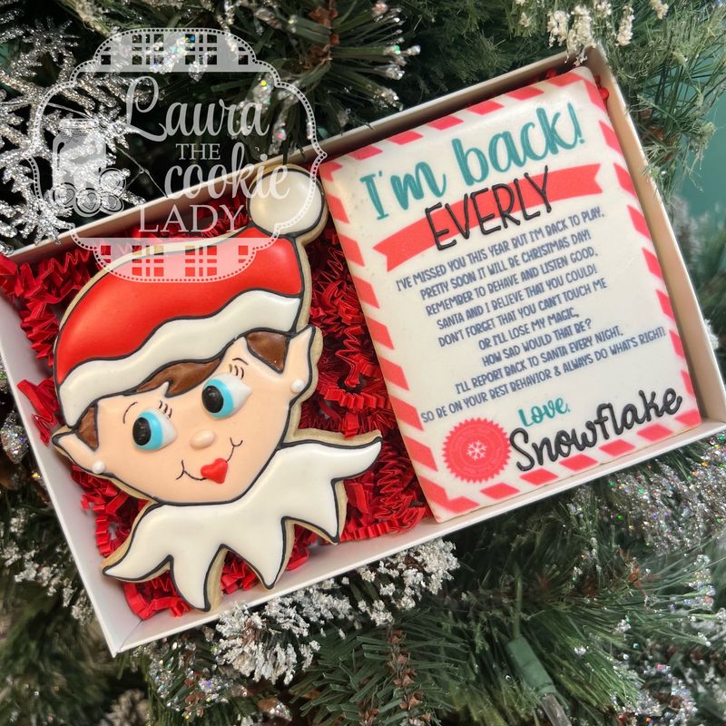 Elf On The Shelf Cookie W/ Personalized Note Cookie 2026