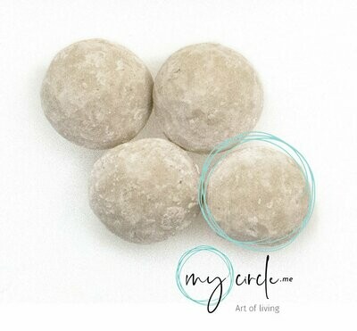 White Clay Balls (Sefidab) for Natural Bath (Pack of 4)