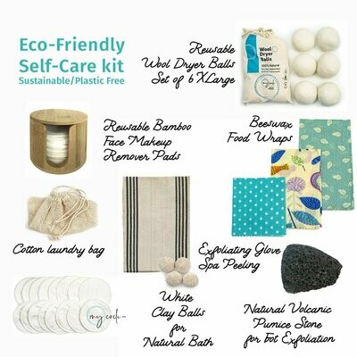 Eco-Friendly Self-Care Kit, 007
Sustainable, Plastic Free, Natural, Zero Waste