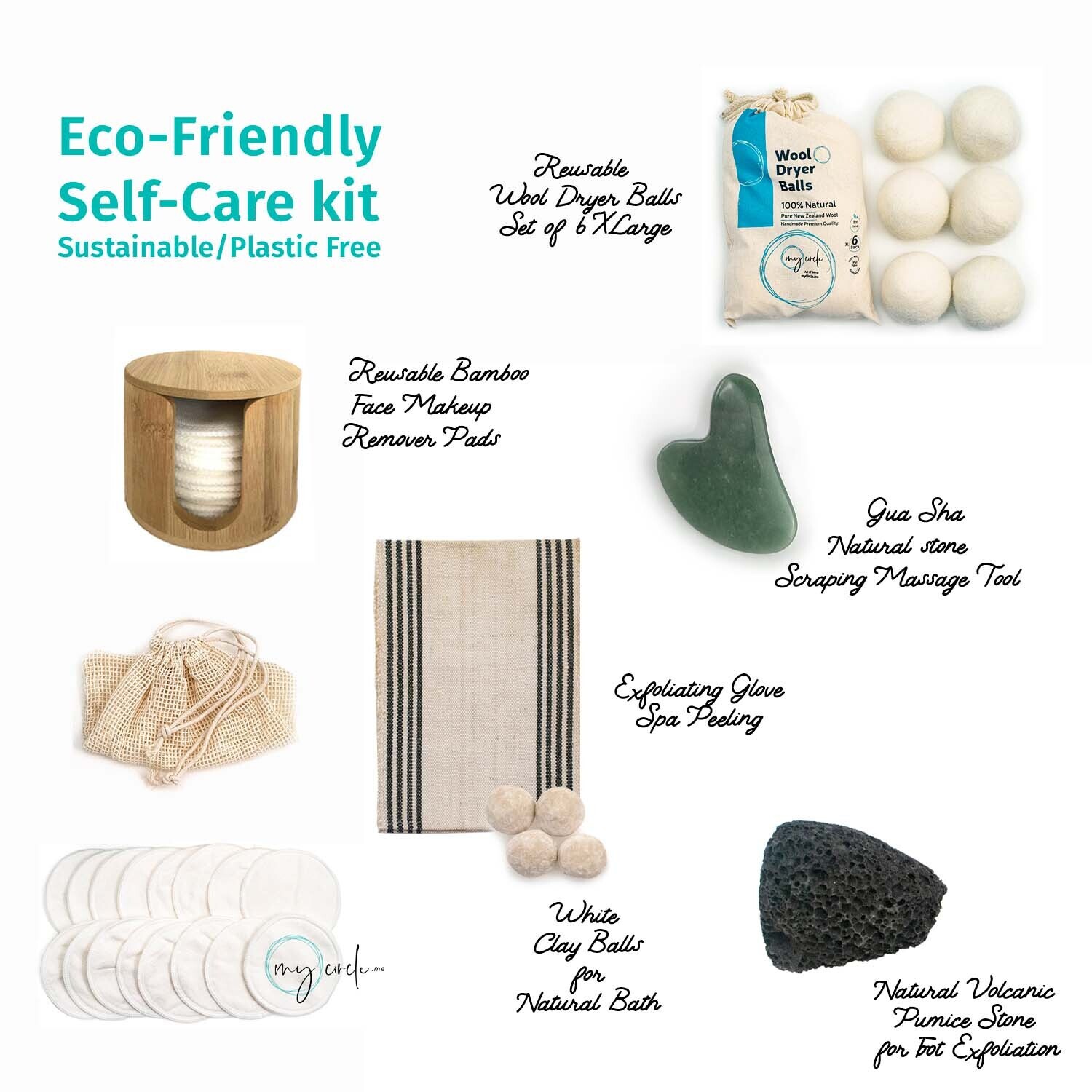 EcoFriendly SelfCare Kit, 006Sustainable / Plastic Free / Natural