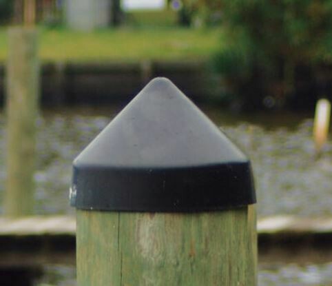 Piling Cap, 12" Diameter Cone - BLACK