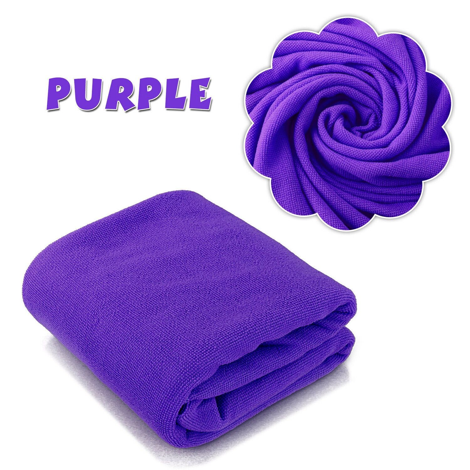 Microfibre Plunking Towel Regal Purple