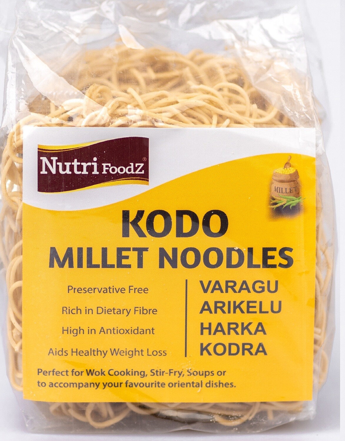 NUTRI FOODZ KODO MILLET NOODLES (Includes Taste Maker Packet) 180 GMS
