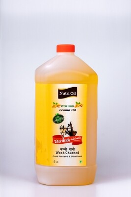 NUTRI FOODZ COLD PRESSED ORGANIC PEANUT OIL/GROUND NUT OIL 1 LTR