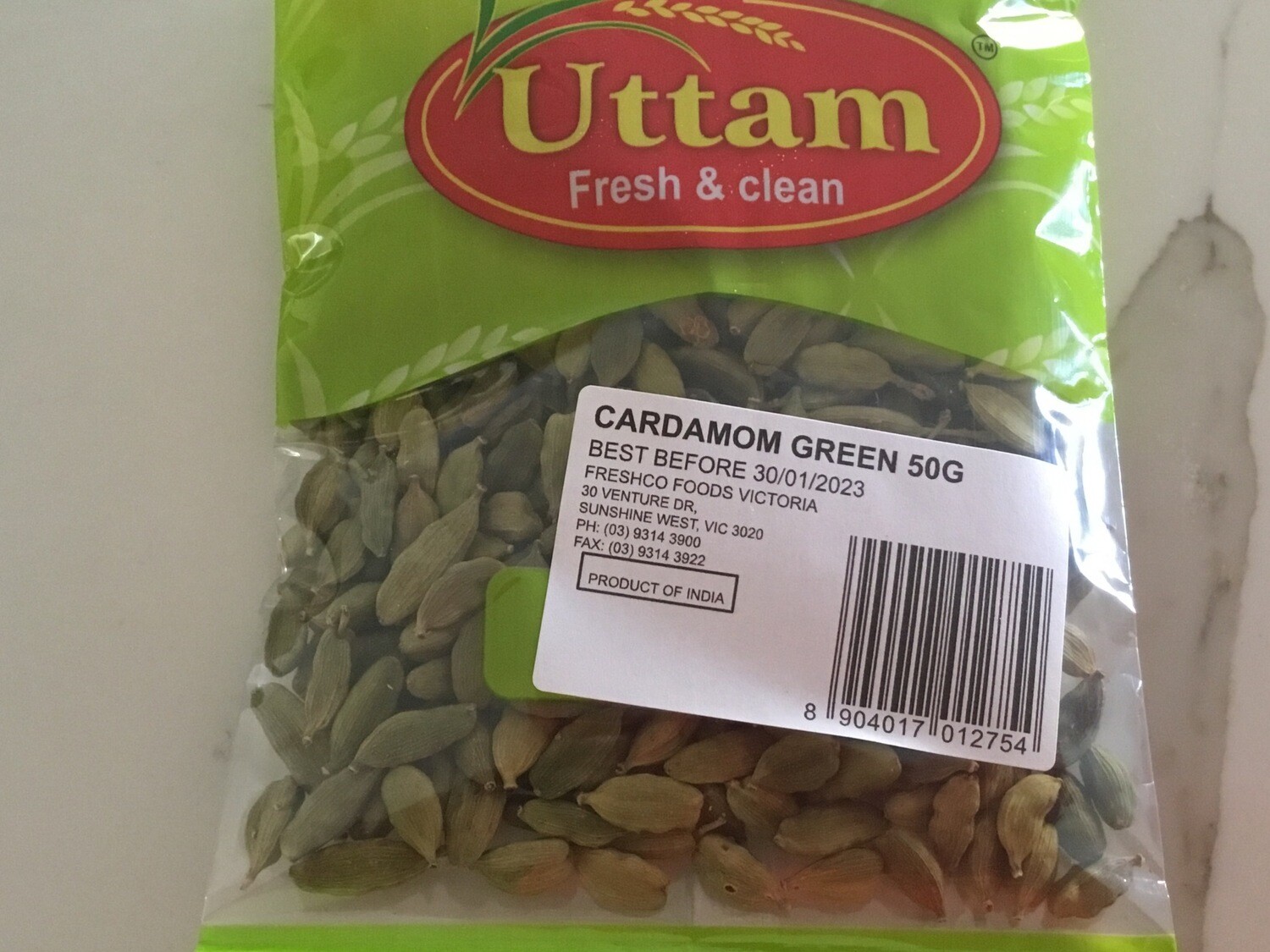 UTTAM GREEN CARDAMOM (ELACHI) 50G