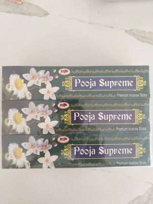 POOJA SUPREME INCENSE STICKS 20 GMS