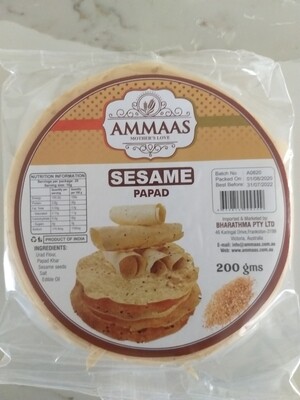 AMMAS PAPAD SESAME 200 G