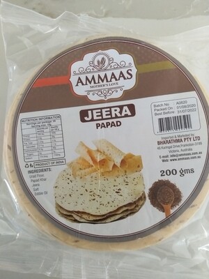 AMMAS PAPAD JEERA 200 G