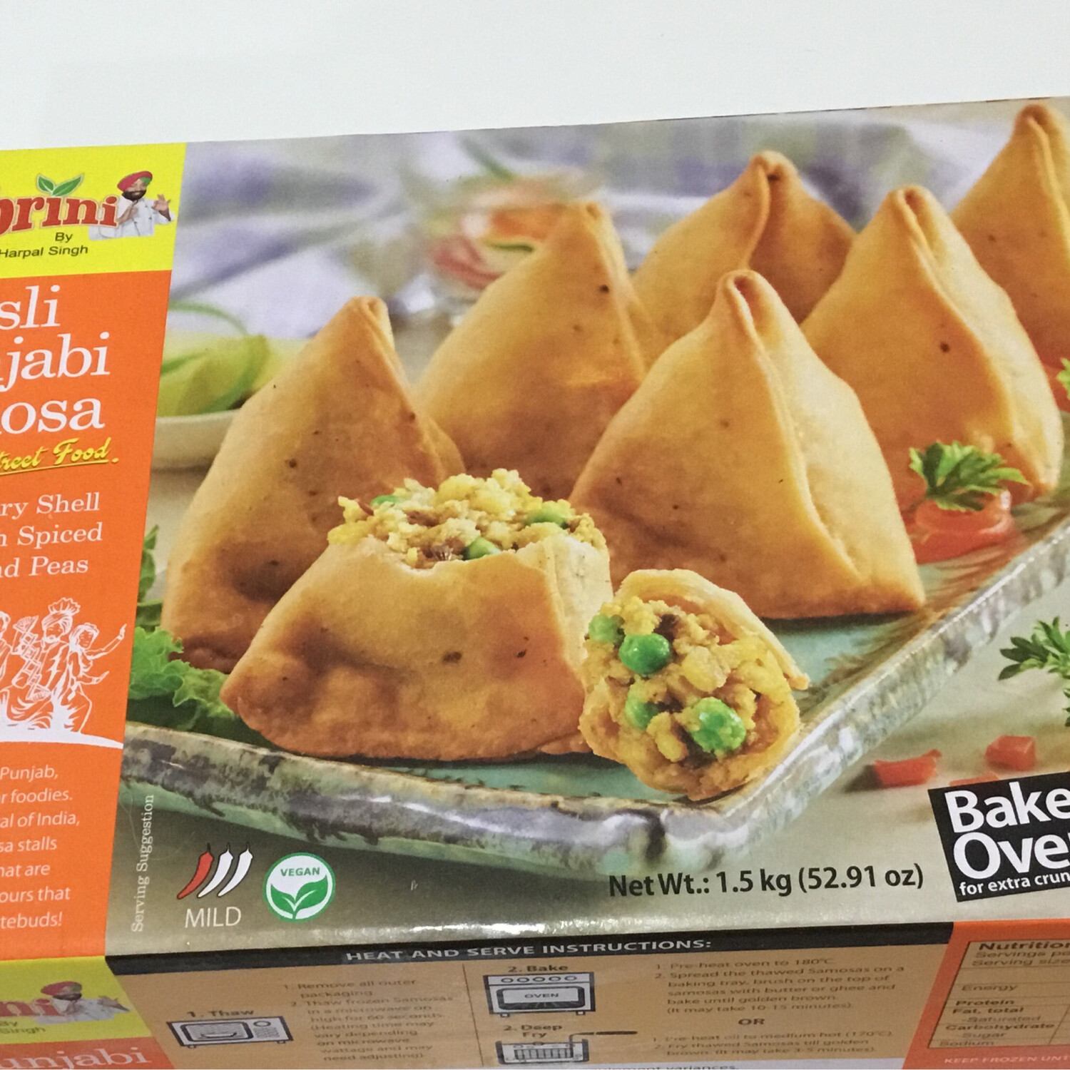 SABRINI ASLI PUNJABI SAMOSA 75 G(20 PIECES) MILD SPICY