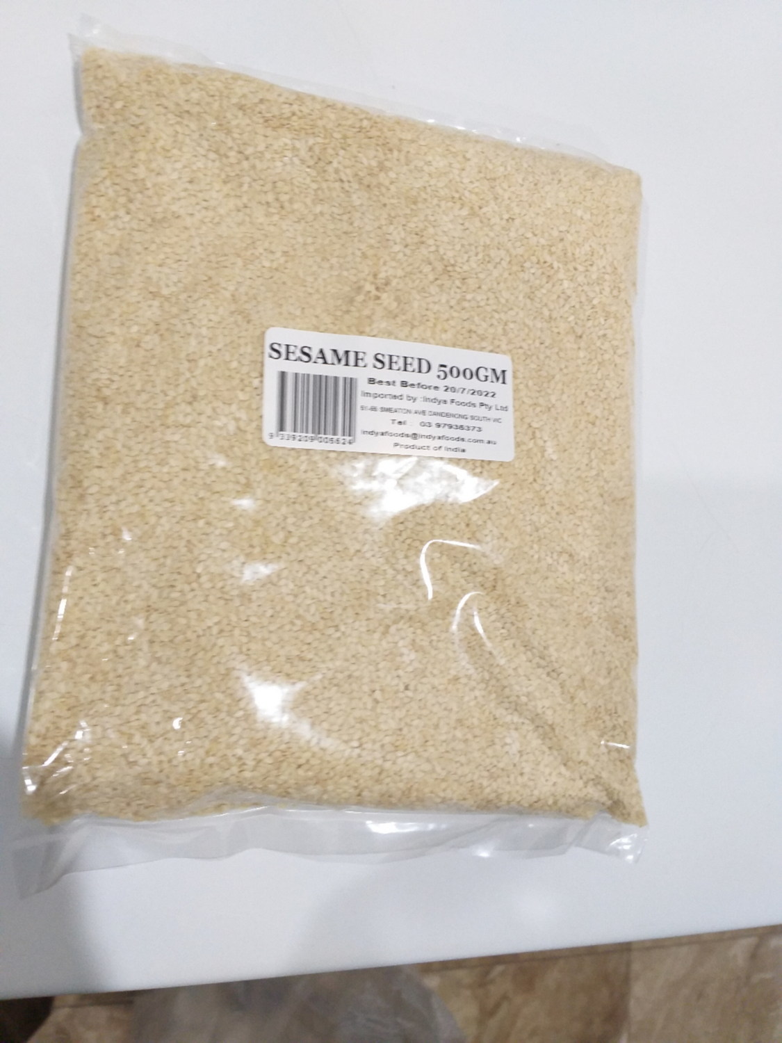 INDYA SESAME SEEDS/WHITE  1 KG