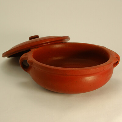 COOKING CLAY POT 12 INCH(WITH LID)/HANDI