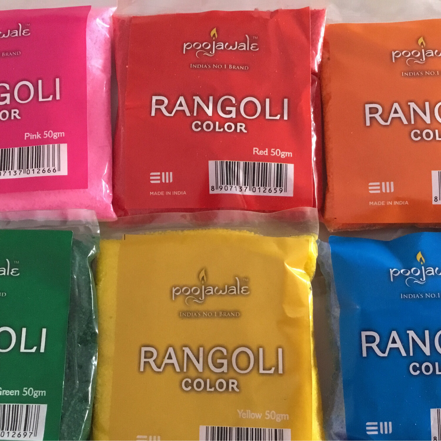 RANGOLI 6 COLORS (50 GMS EACH)