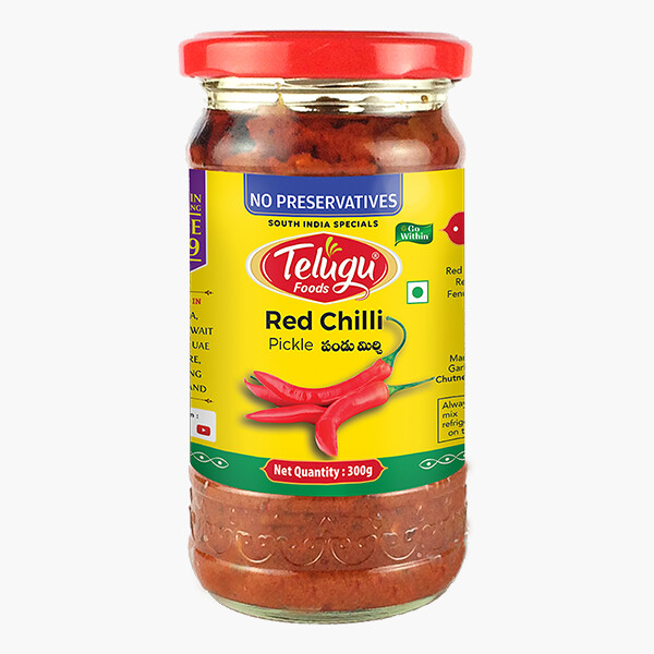 TELUGU FOODS GONGURA PICKLE (WITH GARLIC) 300 G