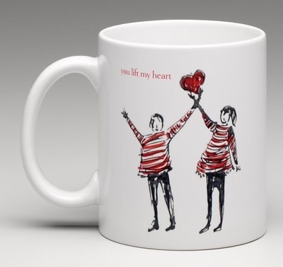 You lift my heart - china mug