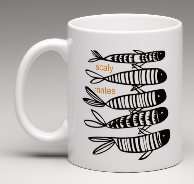 Scaly mates - china mug