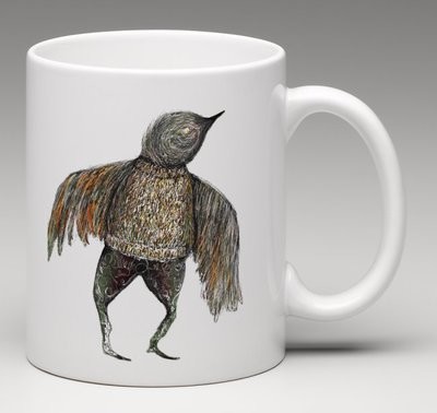 Winter Sparrow - china mug