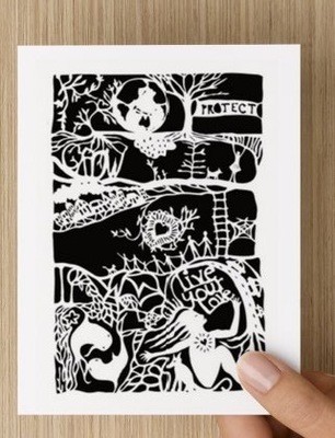Live Your Love paper cutting