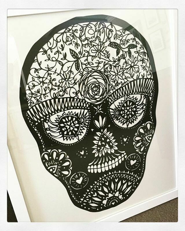 Sugar Skull  - paper cutting