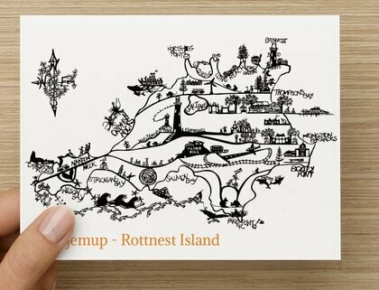 &#39;Wadjemup&#39; Rottnest Island GREETING CARD