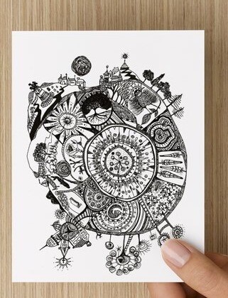 &#39;My Australian Childhood Memory Map&#39; -  GREETING CARD