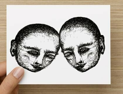 &#39;Siblings&#39; -  GREETING CARD