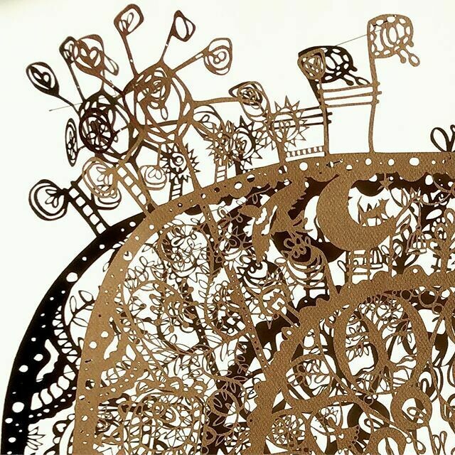 Pod terra firm  - paper cutting