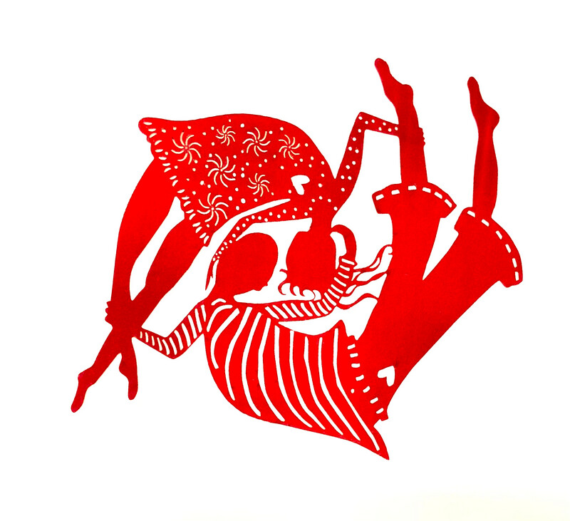 Head over Heels  - paper cutting